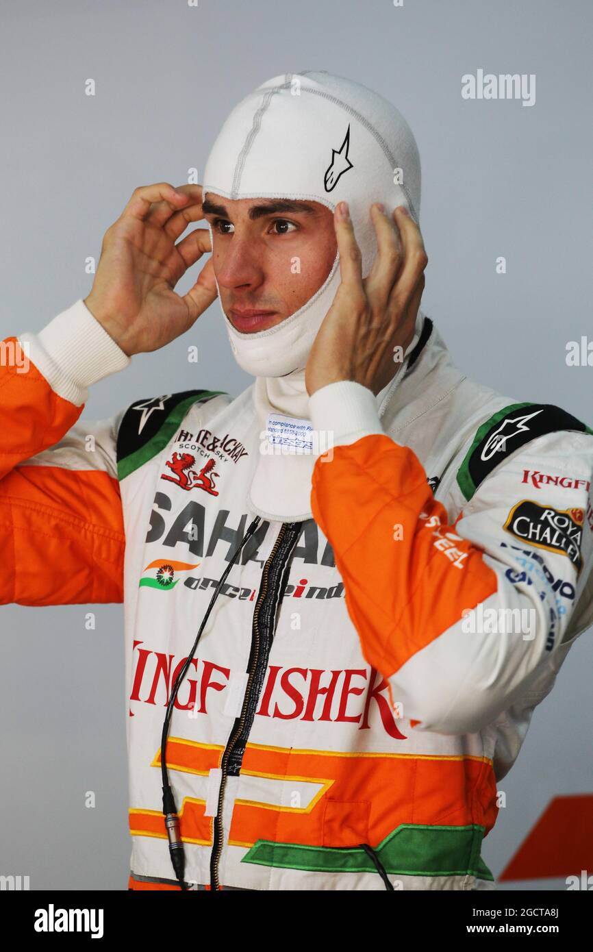 Adrian Sutil (GER) Sahara Force India F1. Indian Grand Prix, Friday 25th October 2013. Greater Noida, New Delhi, India. Stock Photo