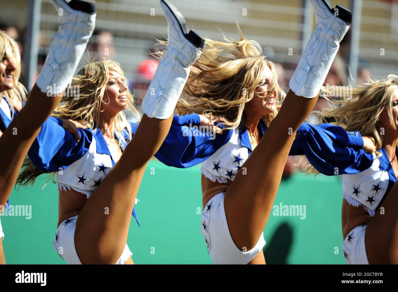 Dallas Cowboys cheerleaders, F1 Grand Prix of USA at Circuit of