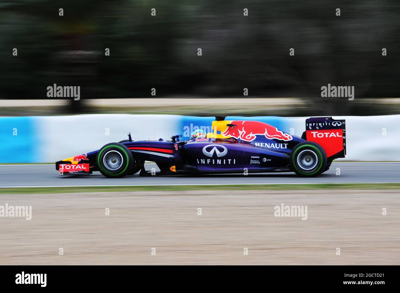 Sebastian Vettel (GER) Red Bull Racing RB10. Formula One Testing, Day ...