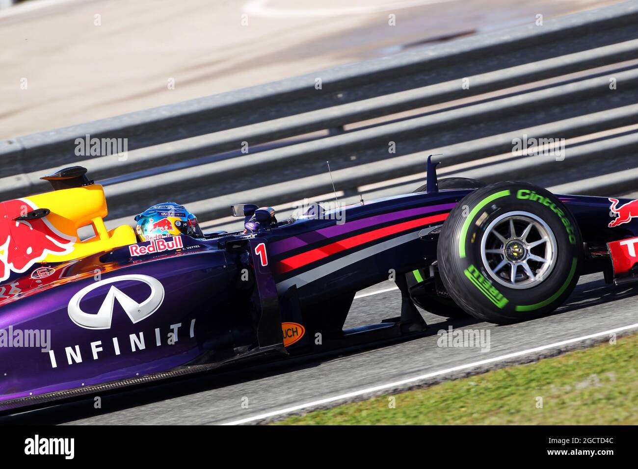 Sebastian Vettel (GER) Red Bull Racing RB10. Formula One Testing, Day ...