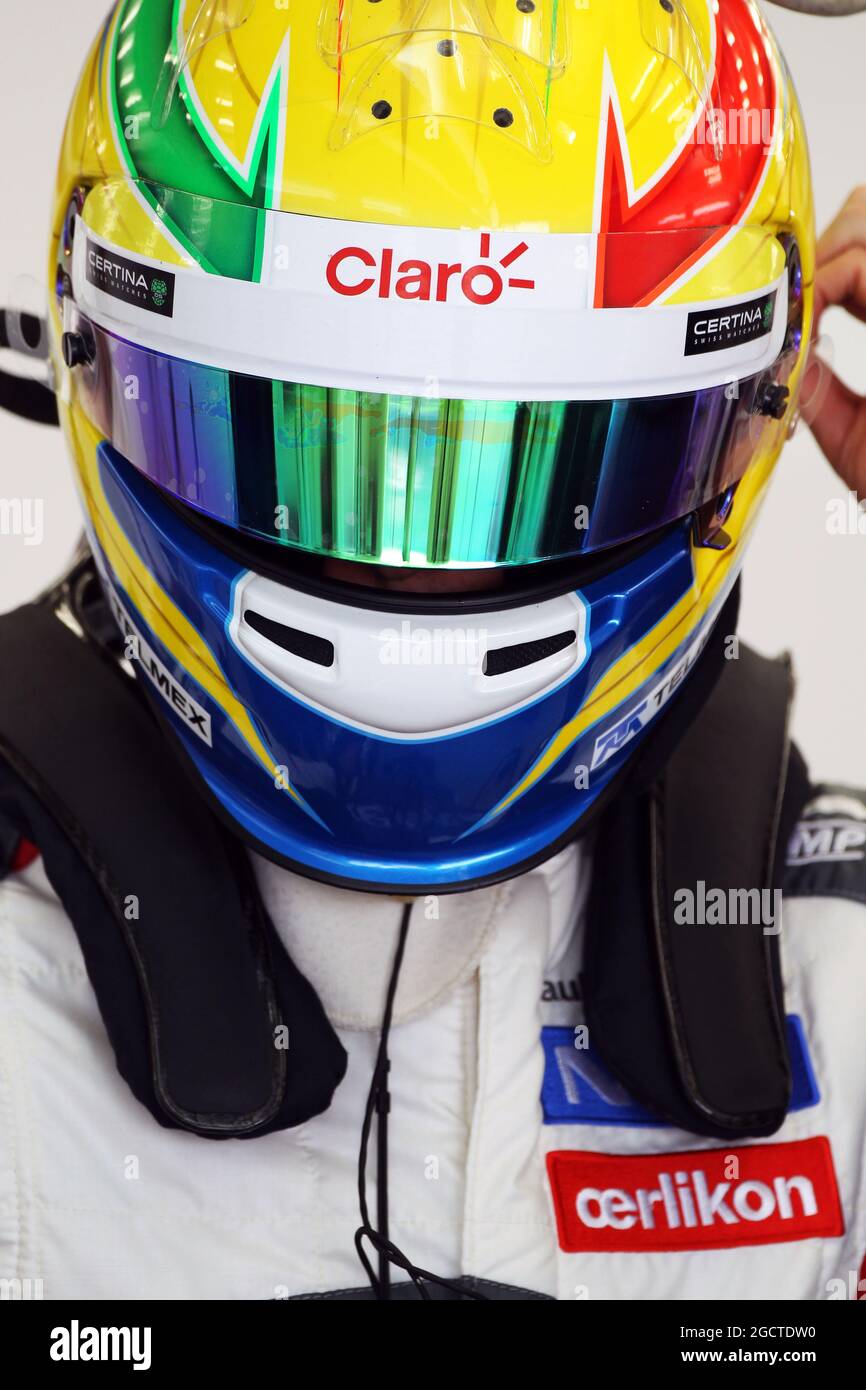 Esteban Gutierrez (MEX) Sauber. Formula One Testing, Bahrain Test One, Day Three, Friday 21st February 2014. Sakhir, Bahrain. Stock Photo