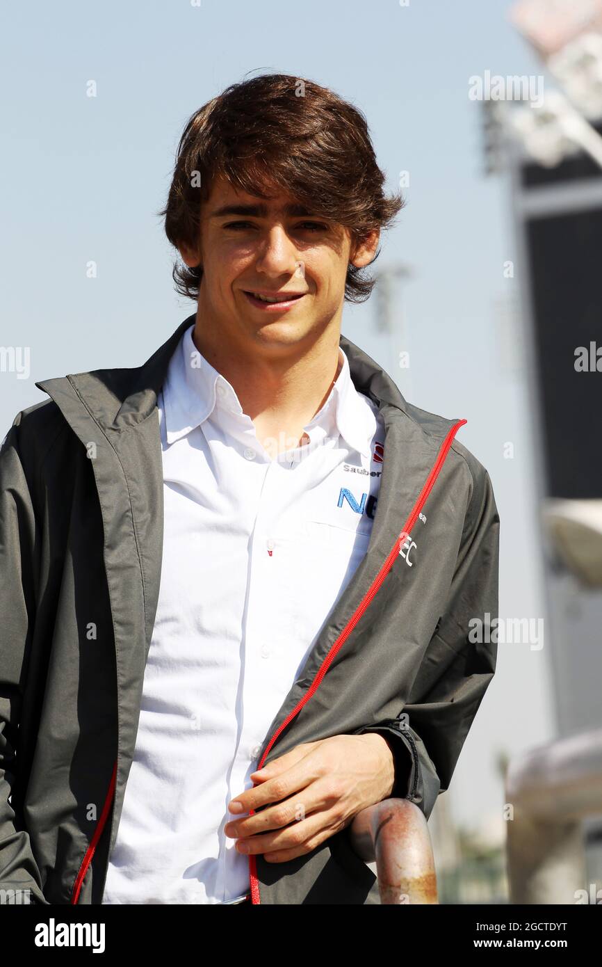 Esteban Gutierrez (MEX) Sauber. Formula One Testing, Bahrain Test One, Day Four, Saturday 22nd February 2014. Sakhir, Bahrain. Stock Photo