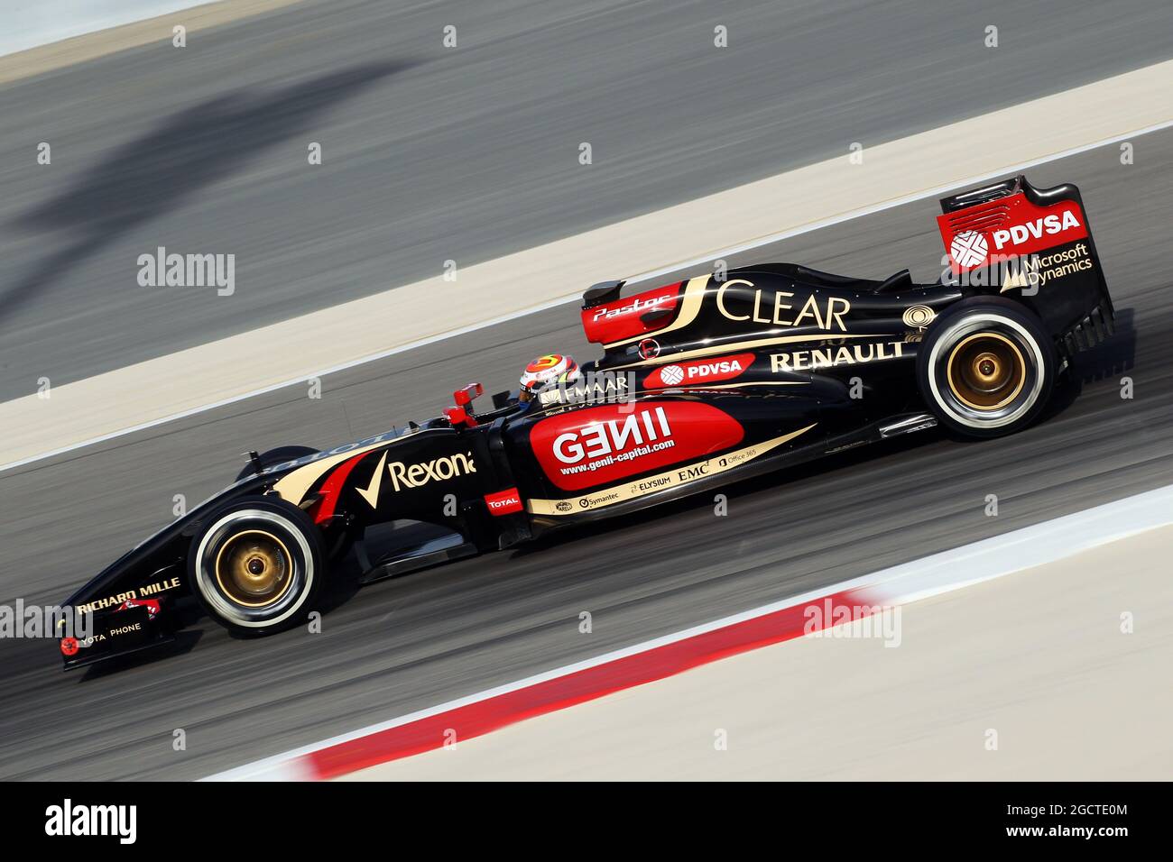 Lotus f1 team team mate pastor maldonado hi-res stock photography