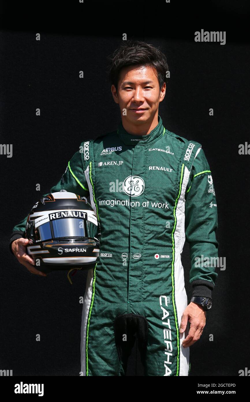 Kamui Kobayashi (JPN) Caterham. Australian Grand Prix, Thursday 13th March 2014. Albert Park, Melbourne, Australia. Stock Photo