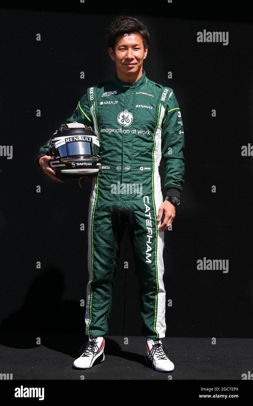 Kamui Kobayashi (JPN) Caterham. Australian Grand Prix, Thursday 13th March 2014. Albert Park, Melbourne, Australia. Stock Photo