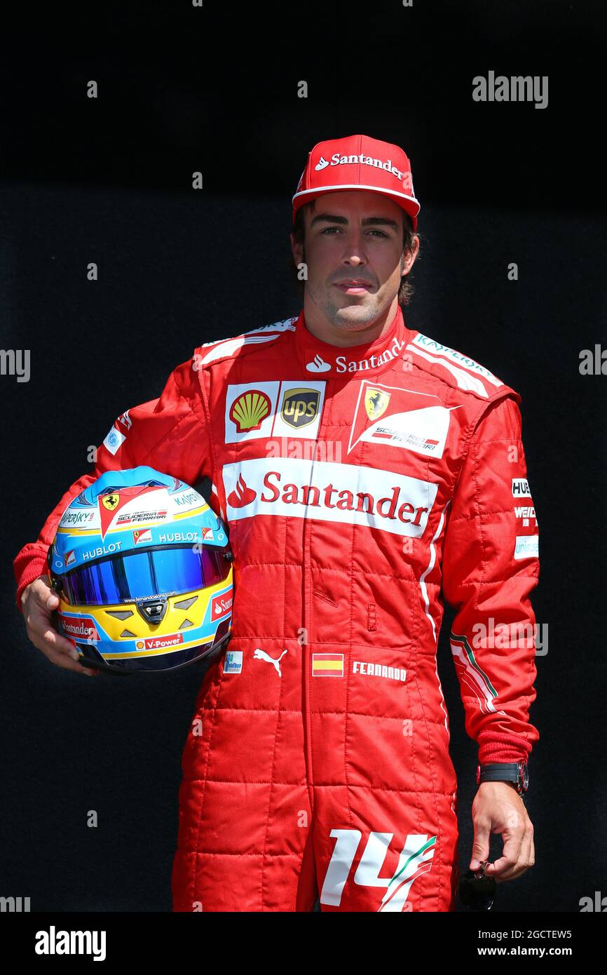 Fernando Alonso (ESP) Ferrari. Australian Grand Prix, Thursday 13th March 2014. Albert Park, Melbourne, Australia. Stock Photo