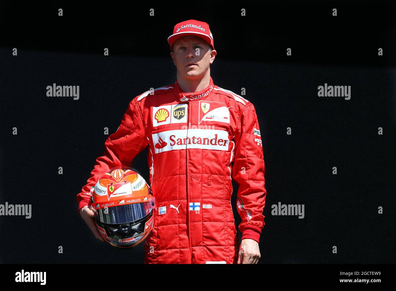 Kimi Raikkonen (FIN) Ferrari. Australian Grand Prix, Thursday 13th March 2014. Albert Park, Melbourne, Australia. Stock Photo