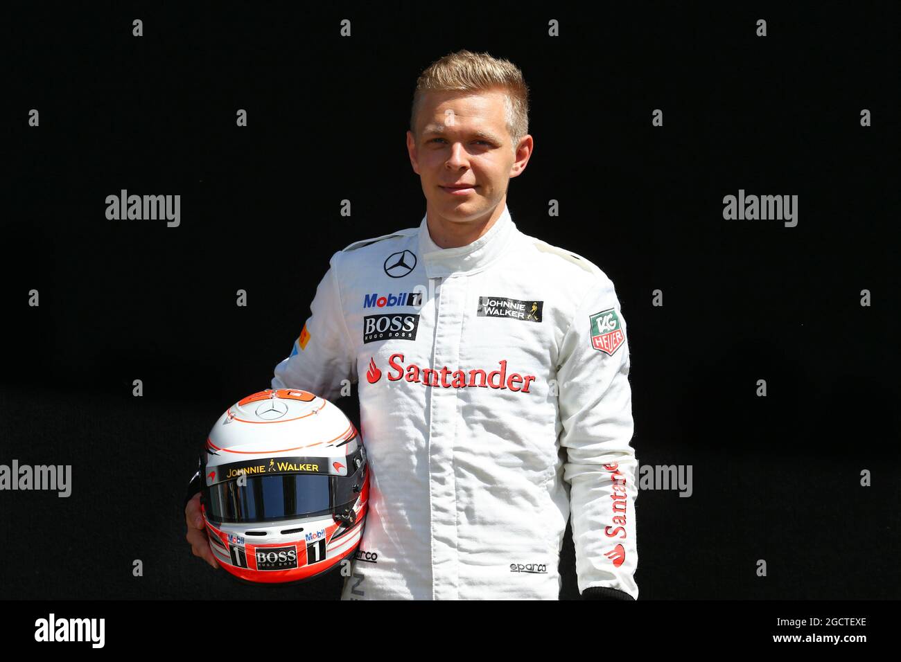 Kevin Magnussen (DEN) McLaren. Australian Grand Prix, Thursday 13th March 2014. Albert Park, Melbourne, Australia. Stock Photo