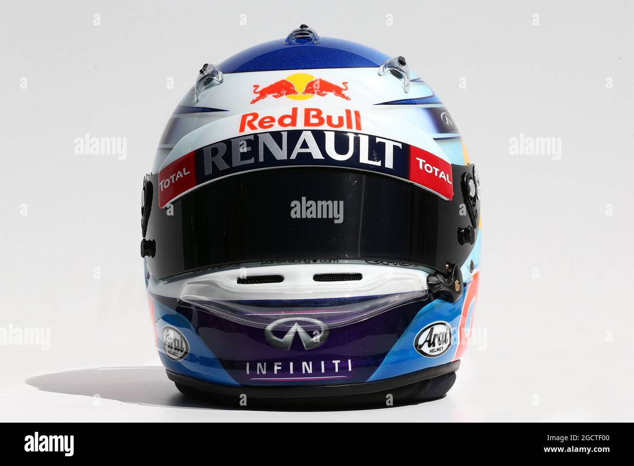 The helmet of Sebastian Vettel (GER) Red Bull Racing. Australian Grand  Prix, Thursday 13th March 2014. Albert Park, Melbourne, Australia Stock  Photo - Alamy