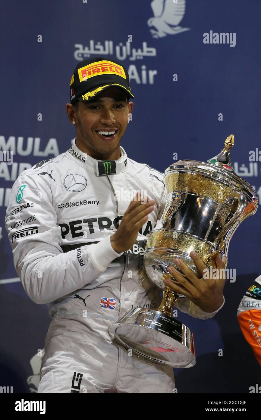 Race winner Lewis Hamilton (GBR) Mercedes AMG F1 celebrates on the ...