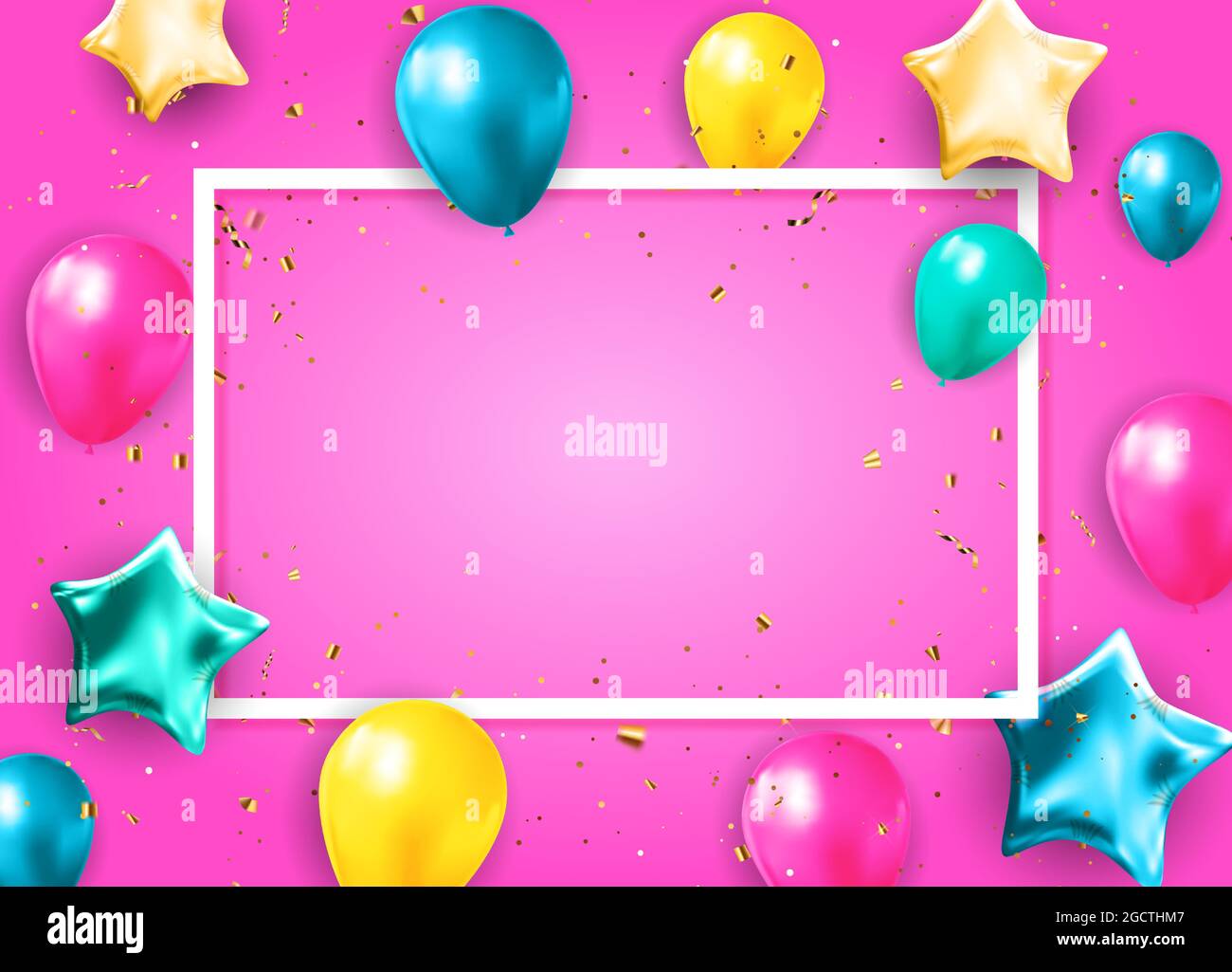 Color Glossy Balloons Background Vector Illustration EPS10 Stock Vector ...