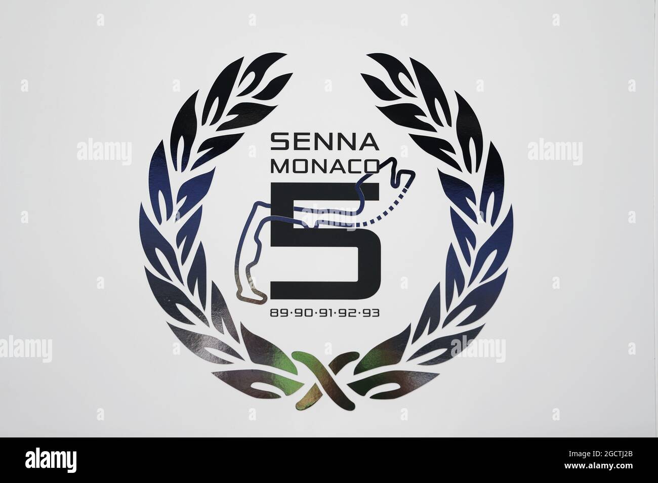 McLaren celebrate five Monaco GP victories for Ayrton Senna. Monaco Grand Prix, Wednesday 21st May 2014. Monte Carlo, Monaco. Stock Photo