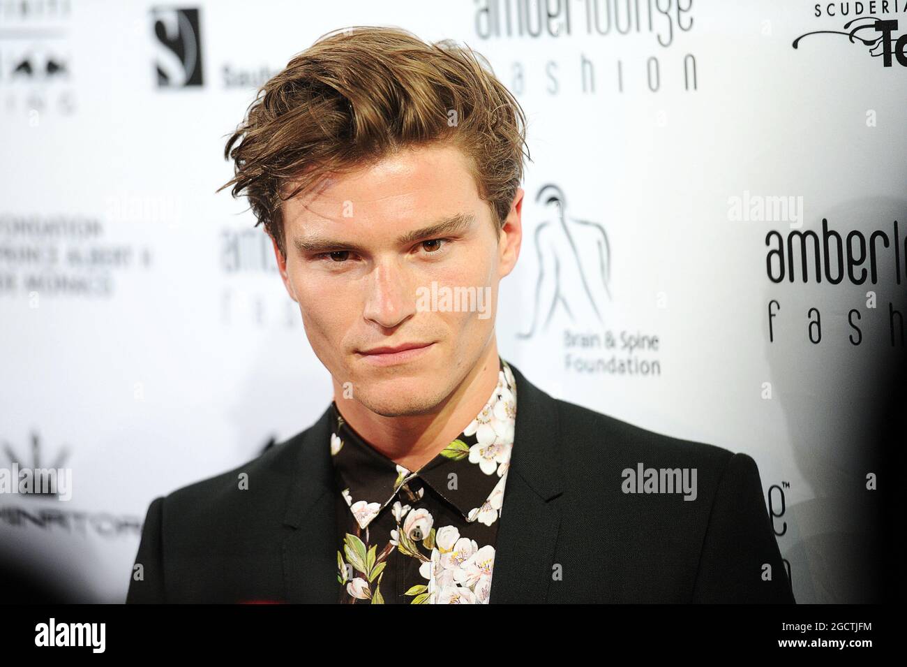 Oliver Cheshire (GBR) Model and boyfriend of Pixie Lott (GBR) Singer at the Amber Lounge Fashion Show. Monaco Grand Prix, Friday 23rd May 2014. Monte Carlo, Monaco. Stock Photo