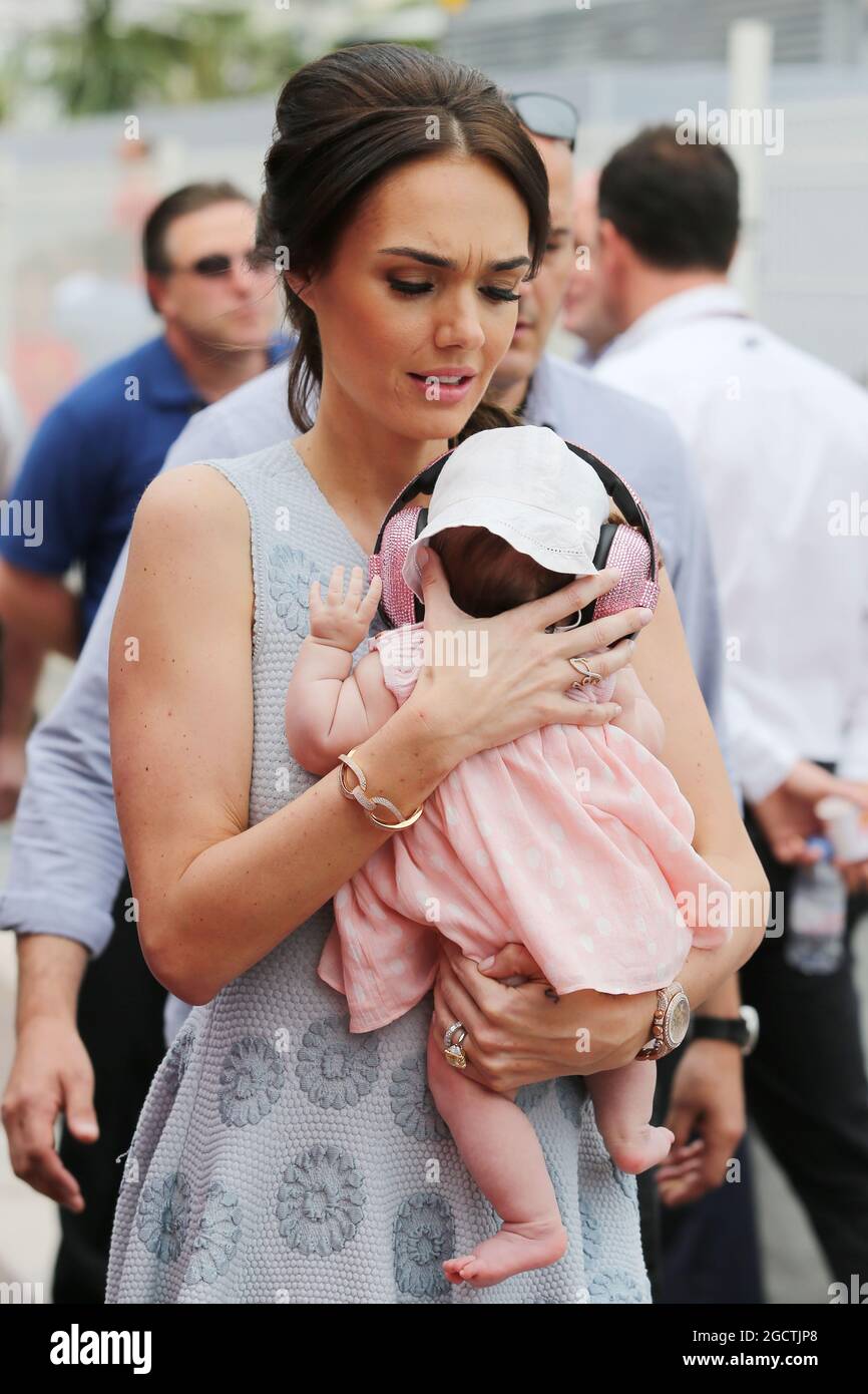 Tamara Ecclestone (GBR) with her baby daughter Sophie. Monaco Grand
