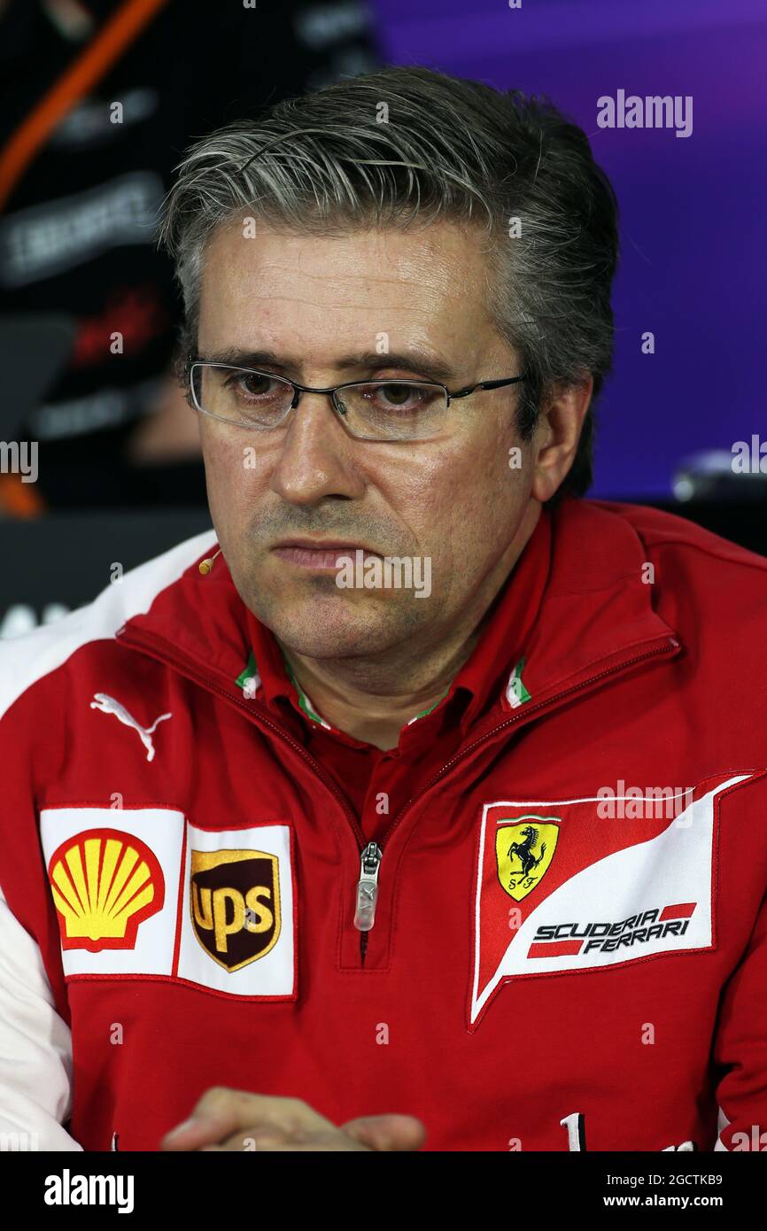 Pat Fry (GBR) Ferrari Deputy Technical Director and Head of Race Engineering in the FIA Press Conference. Canadian Grand Prix, Friday 6th June 2014. Montreal, Canada. Stock Photo