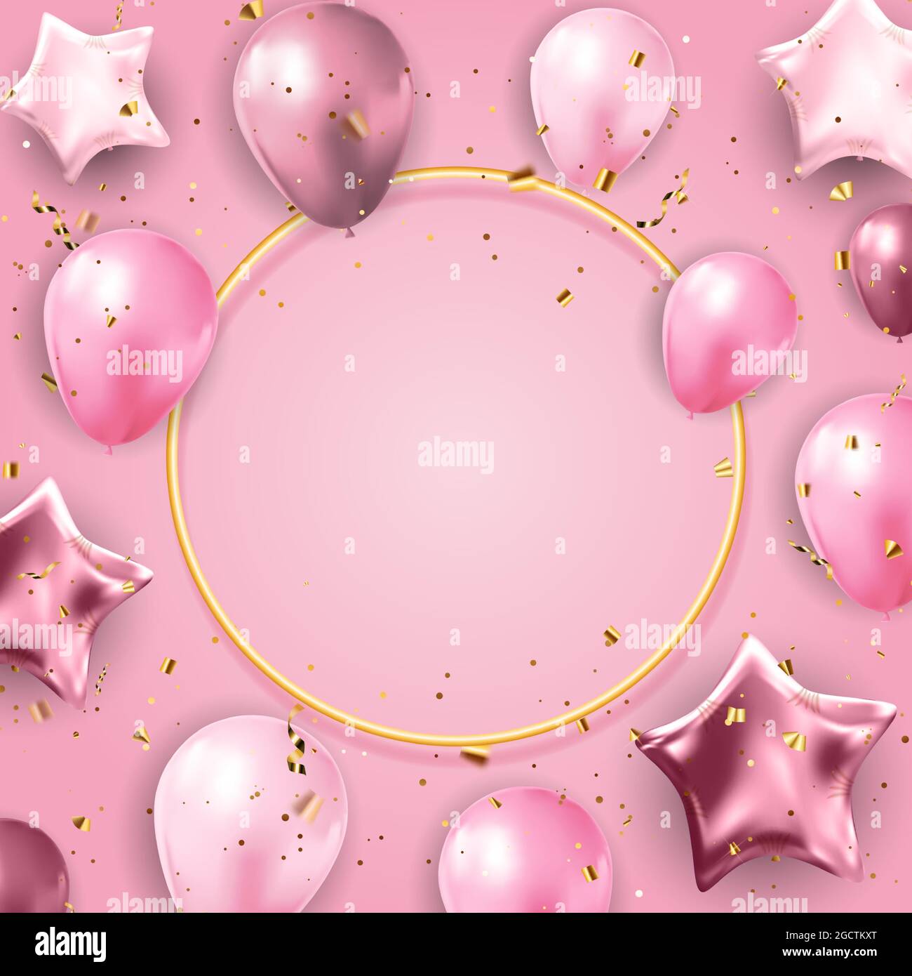 Color Glossy Balloons Background Vector Illustration EPS10 Stock Vector ...