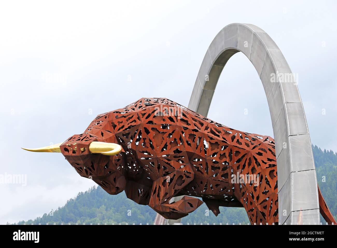 Red Bull Ring Statue Austrian Grand Prix Friday th June 14 Spielberg Austria Stock Photo Alamy