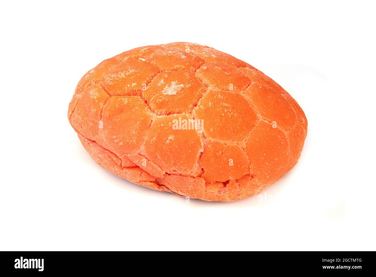 Tomato red bread on a white background Stock Photo