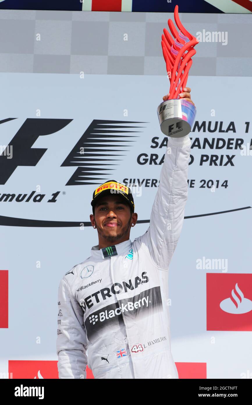 Race winner Lewis Hamilton (GBR) Mercedes AMG F1 celebrates on the ...