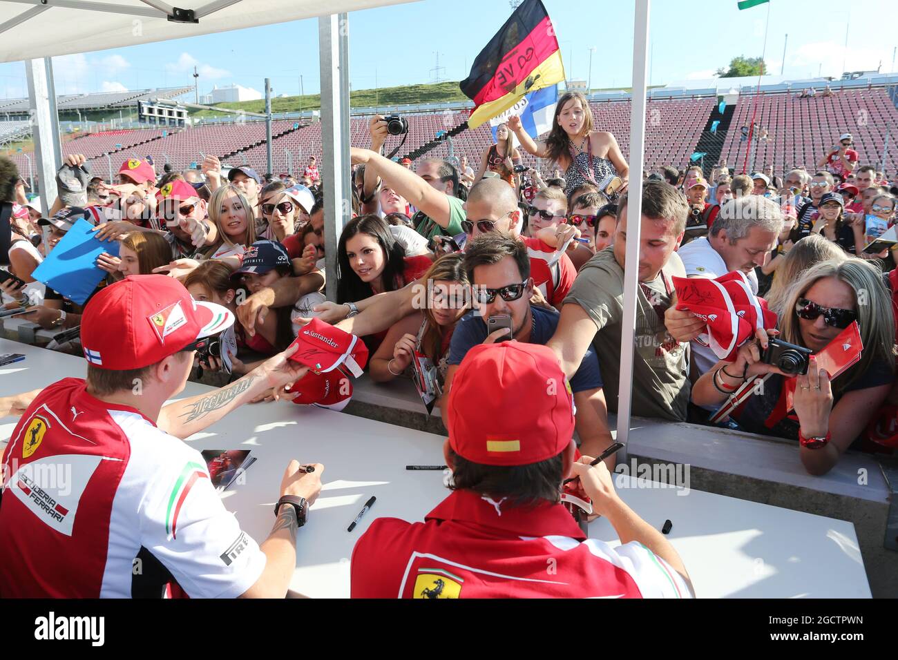 Ferrari sign autographs for fans hi-res stock photography and images ...