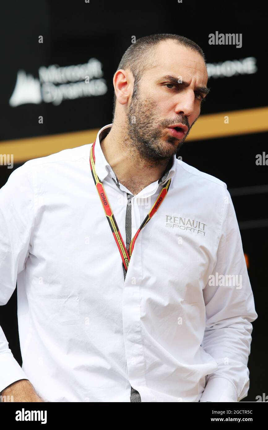 Cyril Abiteboul (FRA) Renault Sport F1 Managing Director. Hungarian Grand Prix, Sunday 27th July 2014. Budapest, Hungary. Stock Photo
