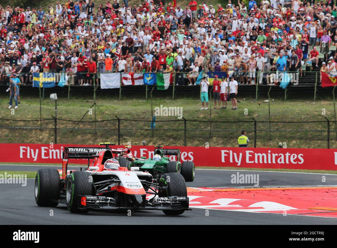 Max Chilton (GBR) Marussia F1 Team MR03. Hungarian Grand Prix, Sunday 27th July 2014. Budapest, Hungary. Stock Photo