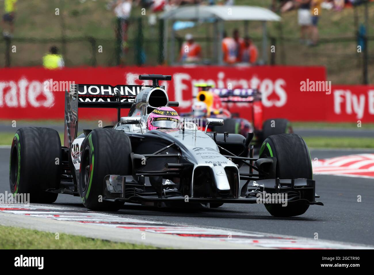 Jenson Button (GBR) McLaren MP4-29. Hungarian Grand Prix, Sunday 27th July  2014. Budapest, Hungary Stock Photo - Alamy