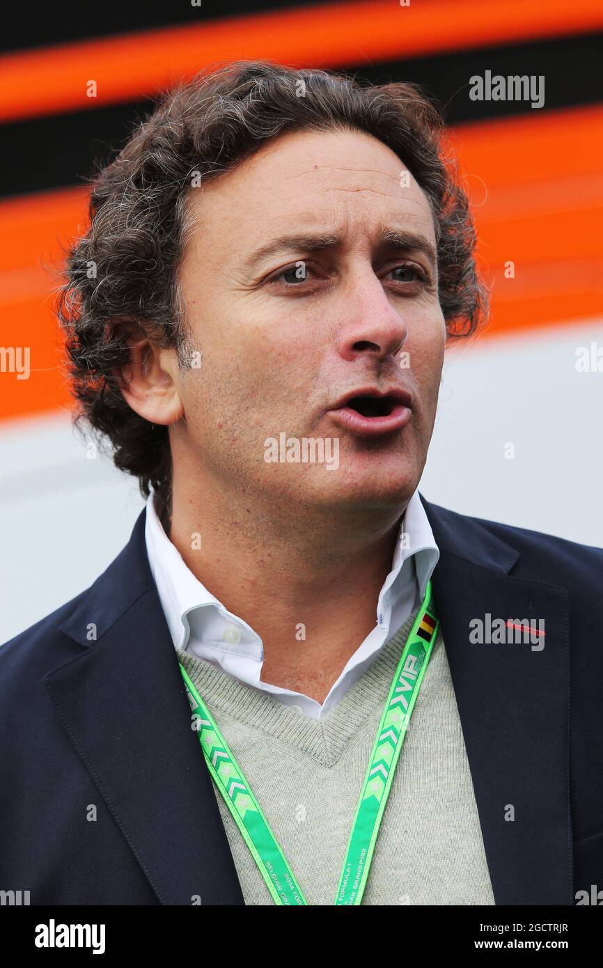 Alejandro Agag (ESP). Belgian Grand Prix, Saturday 23rd August 2014. Spa-Francorchamps, Belgium. Stock Photo