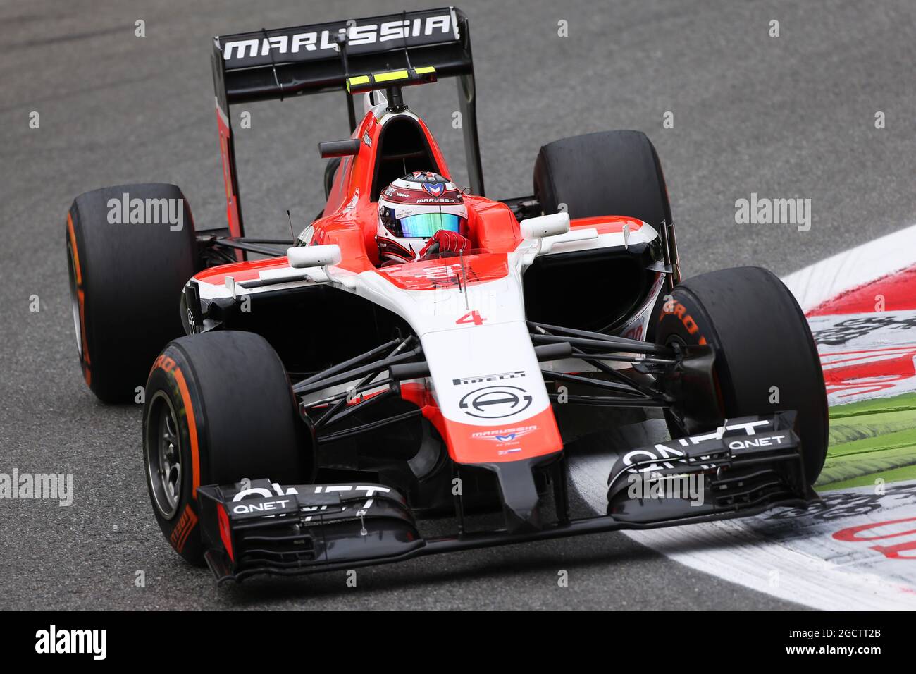 Max Chilton (GBR) Marussia F1 Team MR03. Italian Grand Prix, Friday 5th September 2014. Monza Italy. Stock Photo