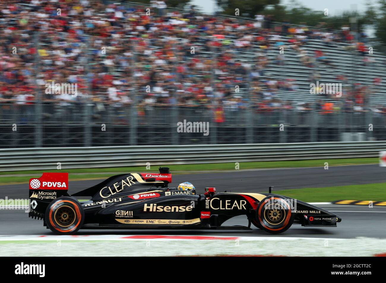 L to R): Charles Pic (FRA) Lotus F1 Team Third Driver and L to R): Charles Pic (FRA) Lotus F1 Team Third Driver and