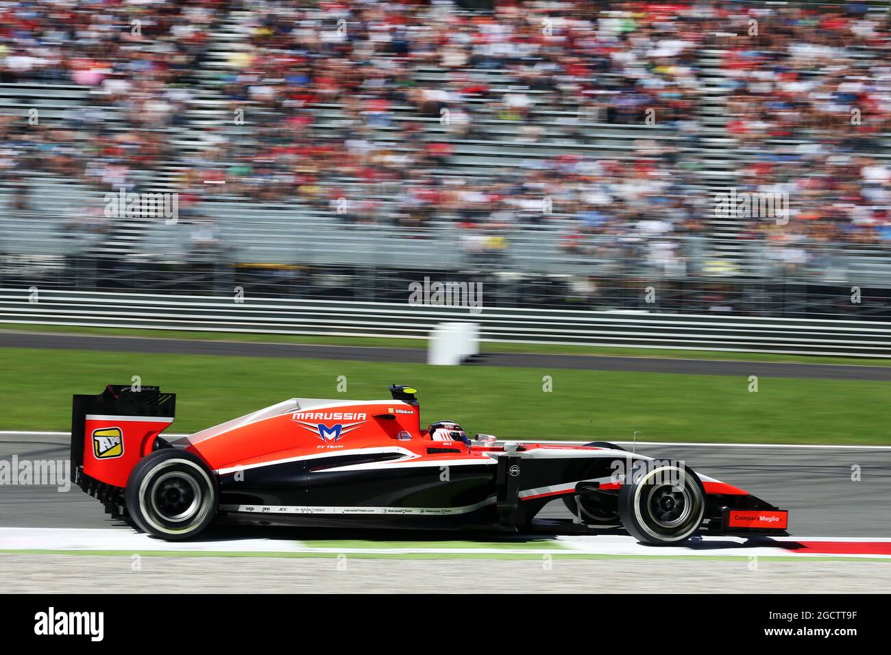 Max Chilton (GBR) Marussia F1 Team MR03. Italian Grand Prix, Saturday 6th September 2014. Monza Italy. Stock Photo
