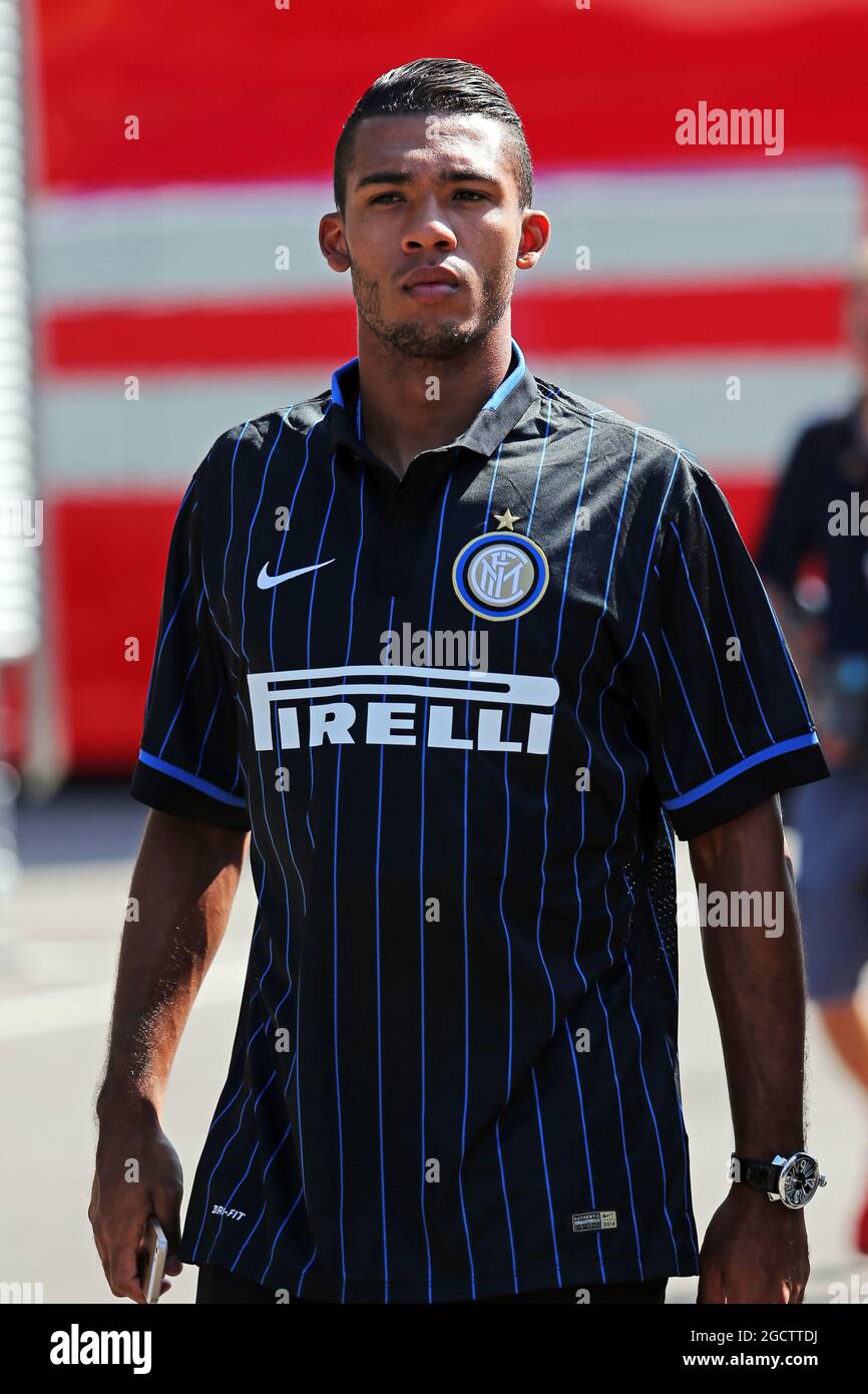 Juan Jesus (BRA) Inter Milan Football Player. Italian Grand Prix, Saturday 6th September 2014. Monza Italy. Stock Photo