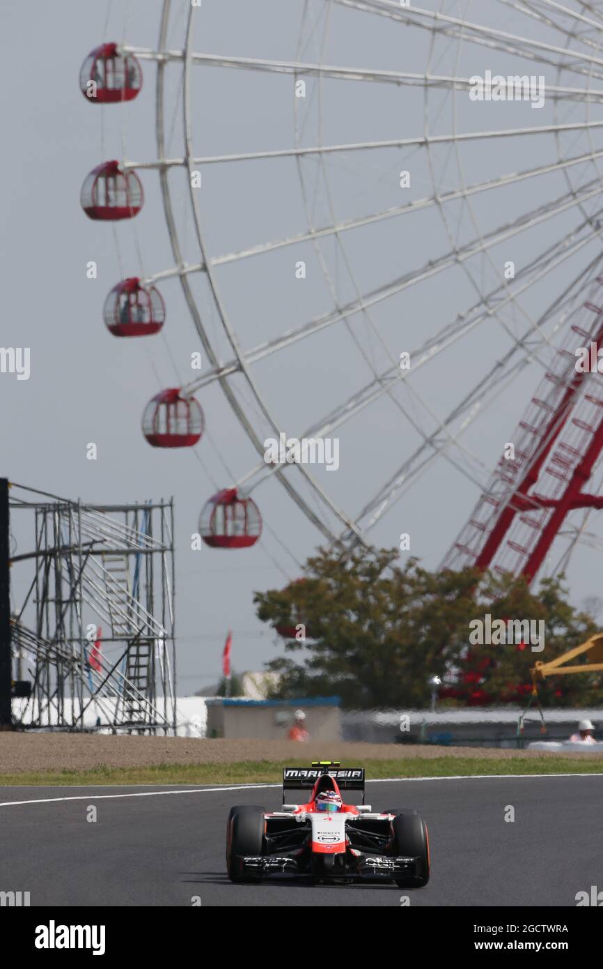 Max Chilton (GBR) Marussia F1 Team MR03. Japanese Grand Prix, Friday 3rd October 2014. Suzuka, Japan. Stock Photo