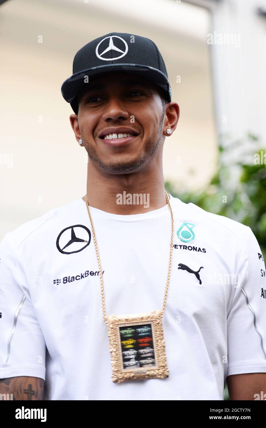 L.Hamilton 2014 Mercedes Used Tee