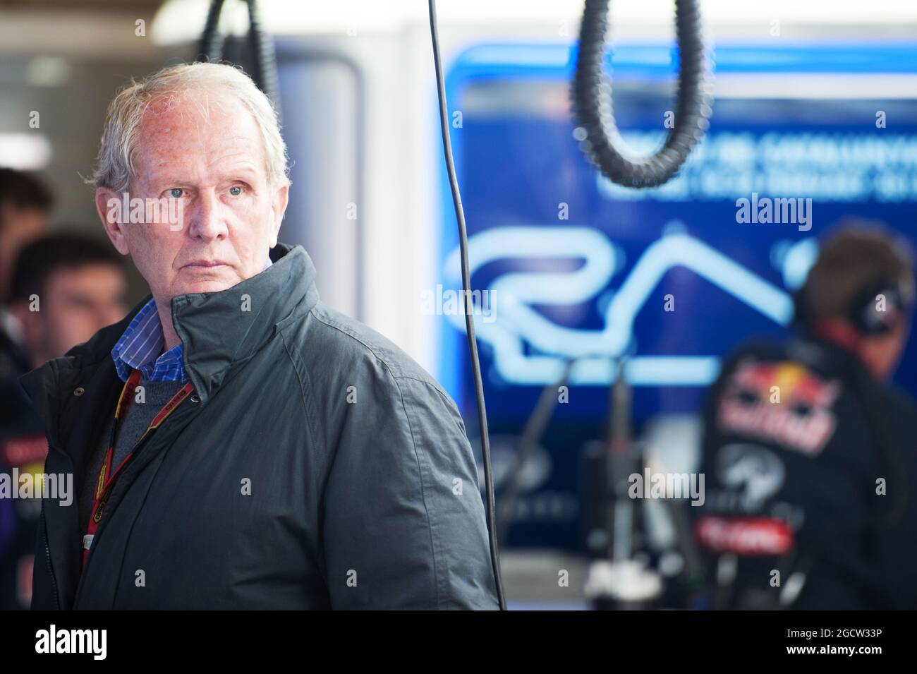 Dr Helmut Marko (AUT) Red Bull Motorsport Consultant. Formula One Testing, Day 2, Friday 20th February 2015. Barcelona, Spain. Stock Photo