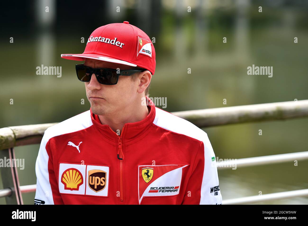 Kimi Raikkonen (FIN) Ferrari. Chinese Grand Prix, Thursday 9th April 2015. Shanghai, China. Stock Photo