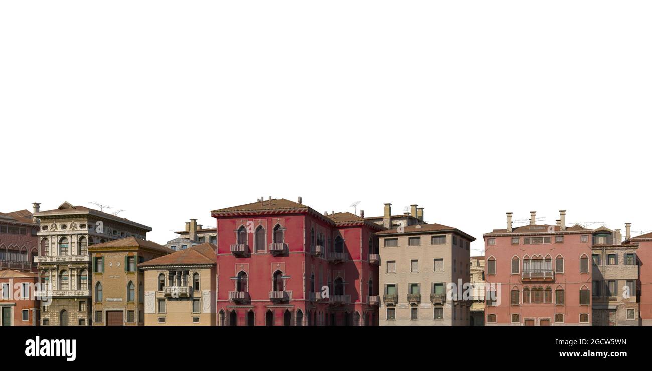 3D illustration cityscape isolated on white background Stock Photo - Alamy