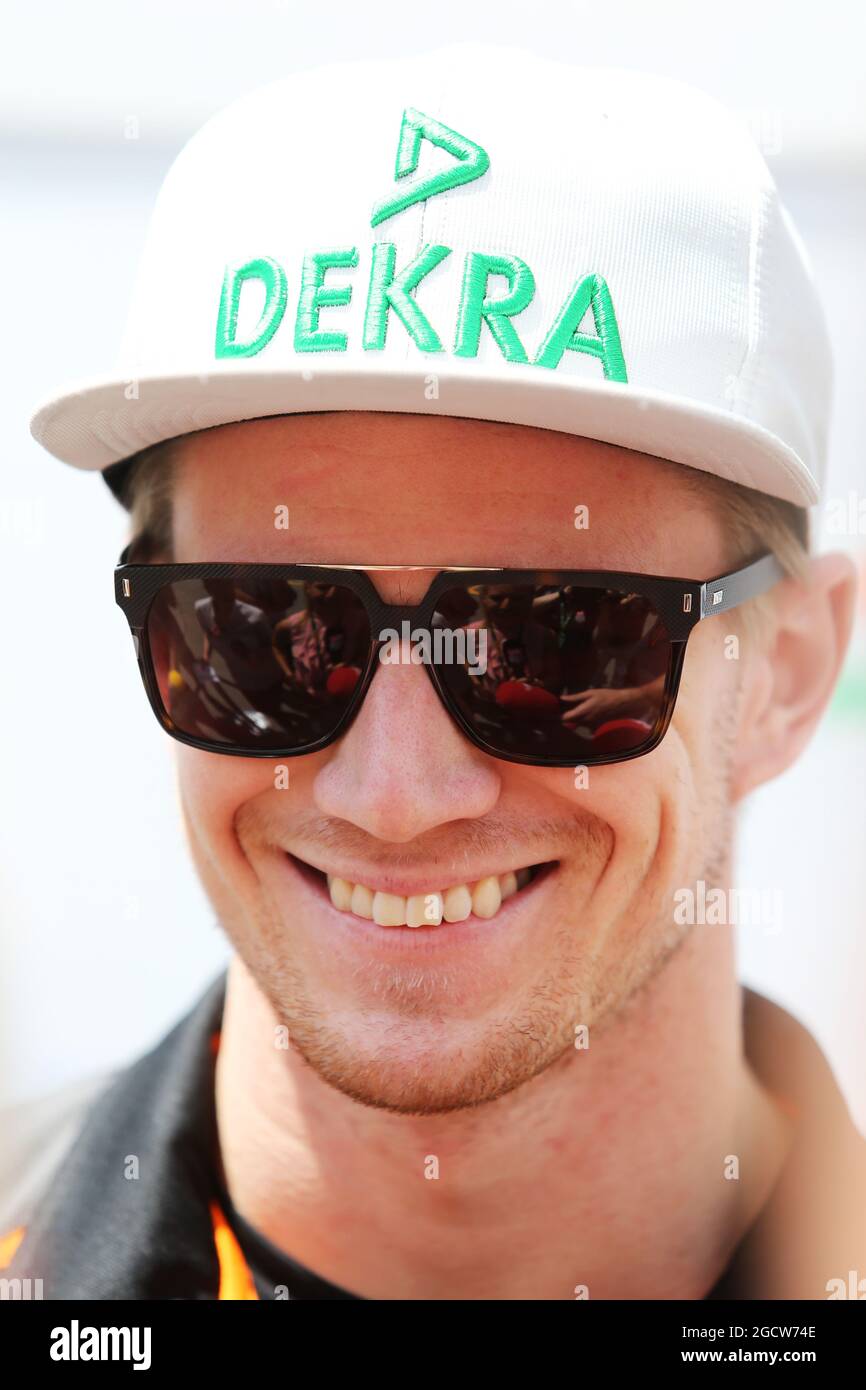 Nico Hulkenberg (GER) Sahara Force India F1. Spanish Grand Prix, Thursday 7th May 2015. Barcelona, Spain. Stock Photo