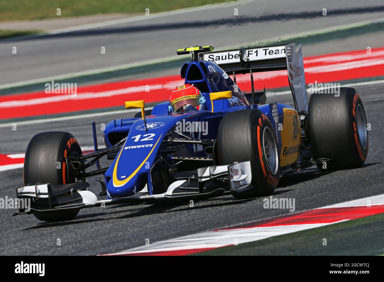 Felipe Nasr (BRA) Sauber C34. Spanish Grand Prix, Saturday 9th May 2015. Barcelona, Spain. Stock Photo