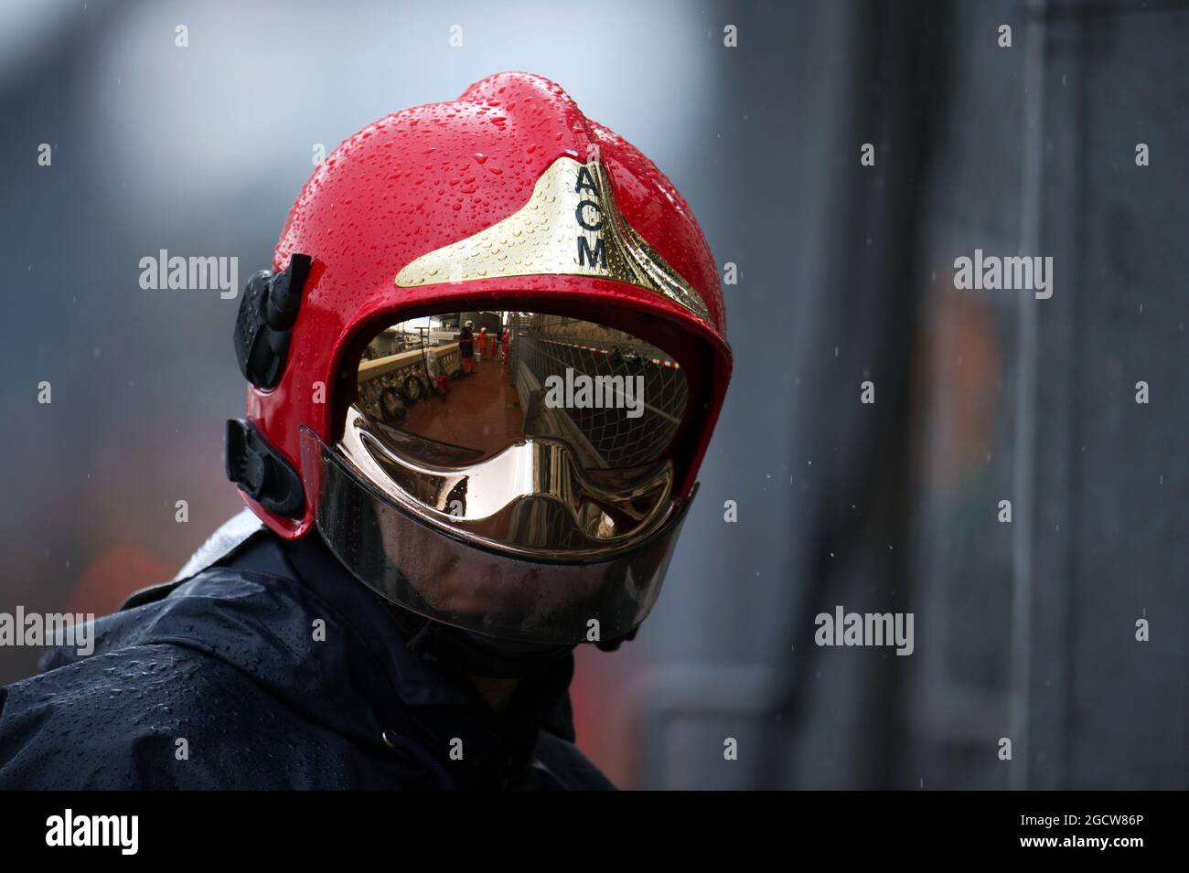 A marshal. Monaco Grand Prix, Thursday 21st May 2015. Monte Carlo, Monaco. Stock Photo
