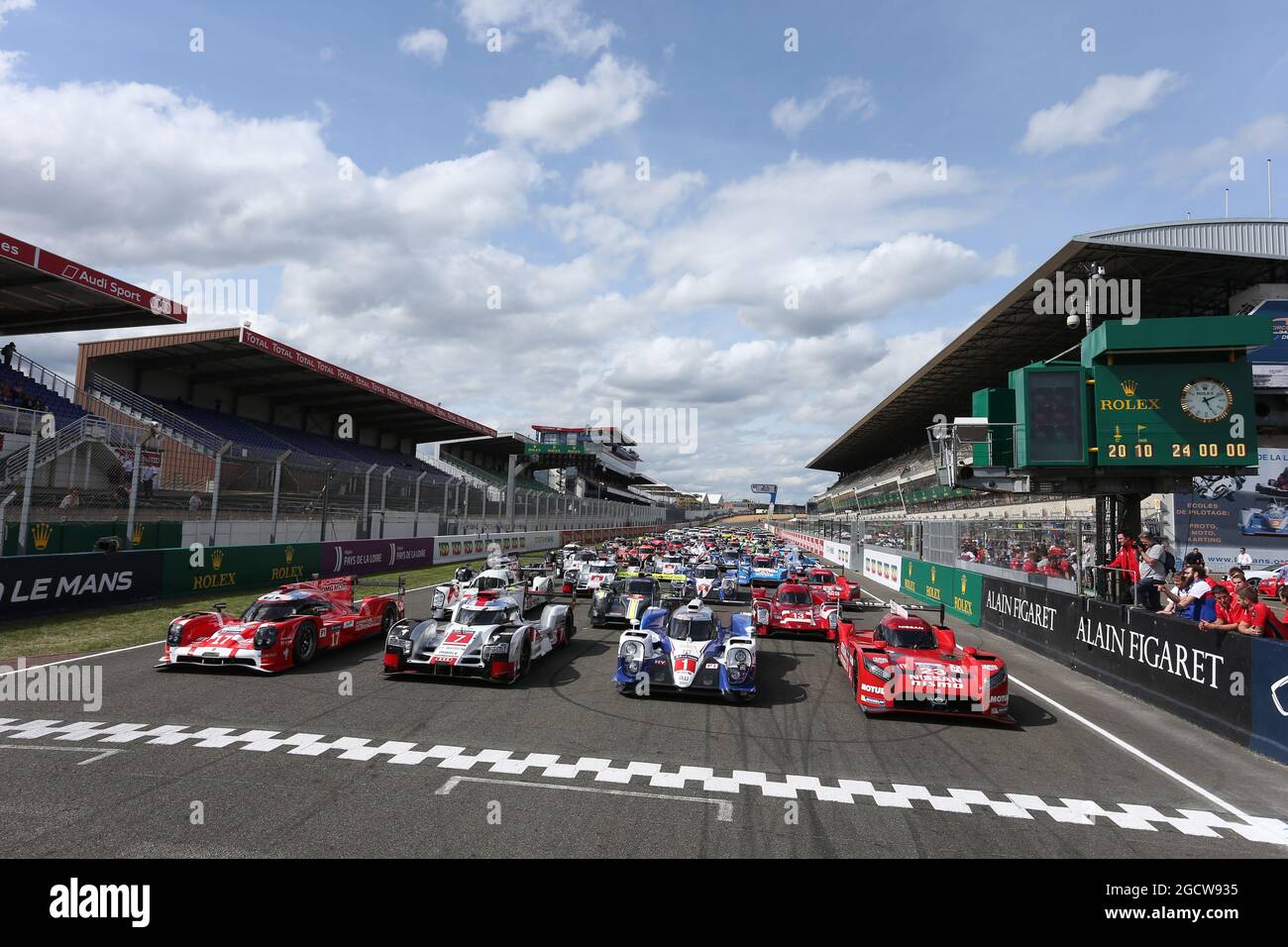 The 2015 line up. Le Mans Testing, Friday 29th - Sunday 31st May 2015. Le  Mans, France Stock Photo - Alamy