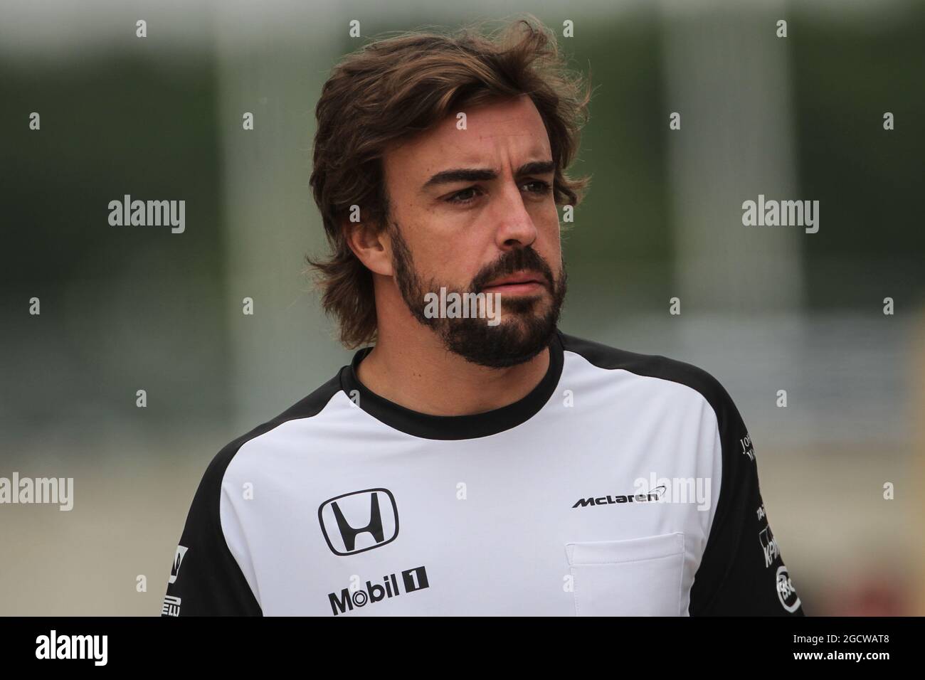 Fernando Alonso (ESP) McLaren. British Grand Prix, Thursday 2nd July 2015.  Silverstone, England Stock Photo - Alamy