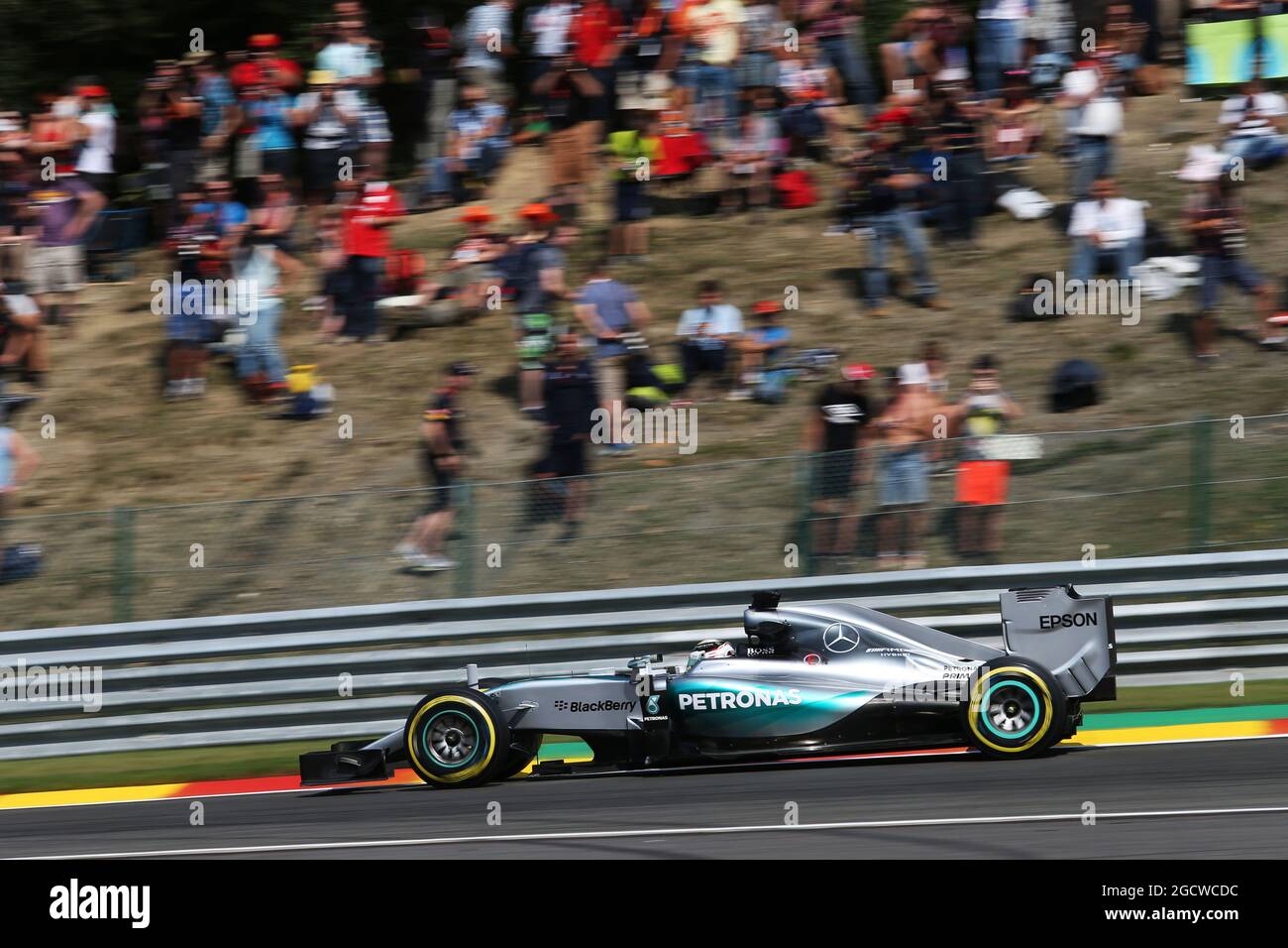 Miniature Minichamps 1/43 - Mercedes W06 Hamilton - Belgian GP 2015 - Occasion