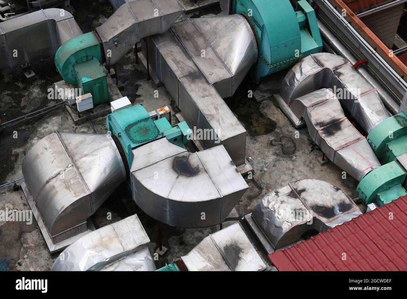 HVAC systems rooftop industrial air conditioning in an office
