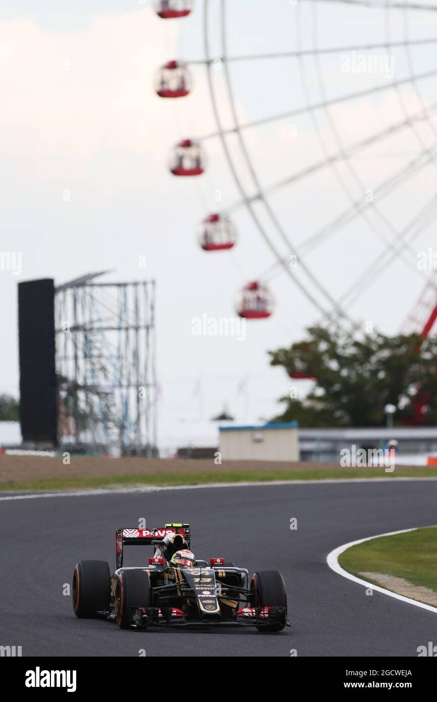 Pastor Maldonado Ven Lotus F1 E23 Japanese Grand Prix Saturday 26th September 15 Suzuka Japan Stock Photo Alamy