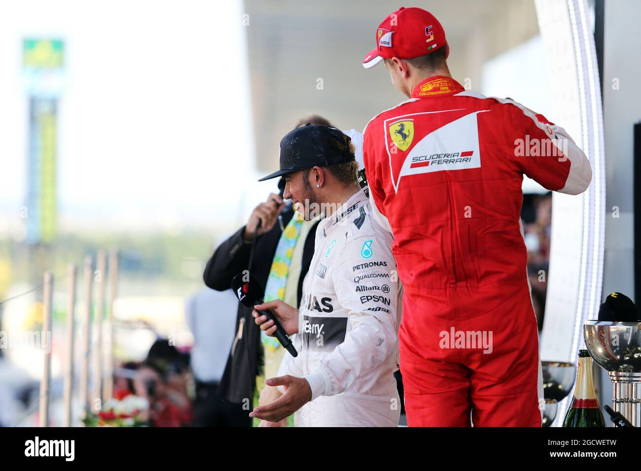 Ferrari celebrates on podium lewis hamilton hi-res stock photography and  images - Page 2 - Alamy