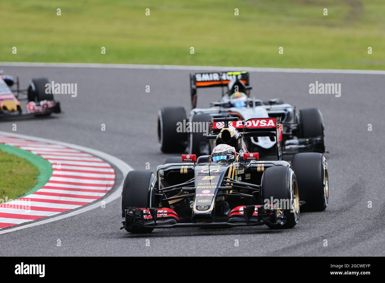 Romain Grosjean Fra Lotus F1 E23 Japanese Grand Prix Sunday 27th September 15 Suzuka Japan Stock Photo Alamy