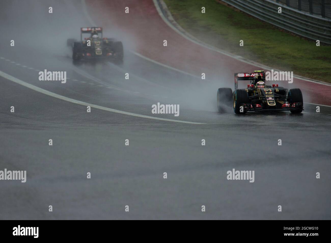 Lotus f1 team team mate pastor maldonado hi-res stock photography