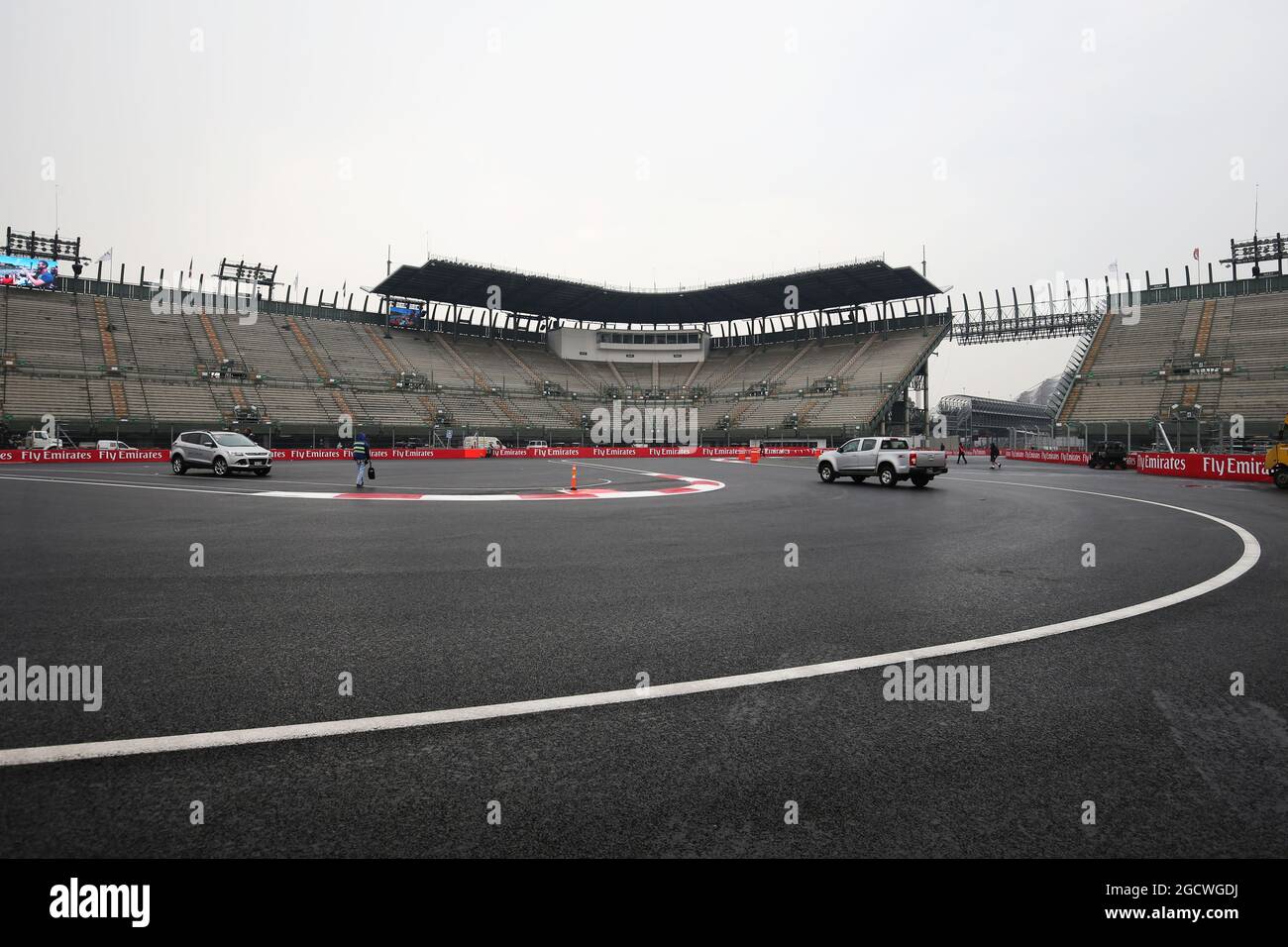 The stadium section. Mexican Grand Prix, Wednesday 28th October 2015. Mexico City, Mexico. Stock Photo