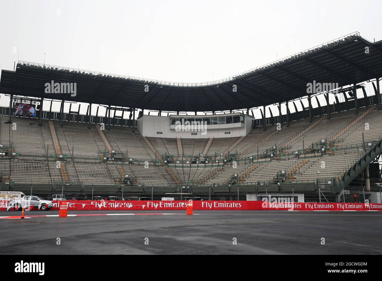 The stadium section. Mexican Grand Prix, Wednesday 28th October 2015. Mexico City, Mexico. Stock Photo
